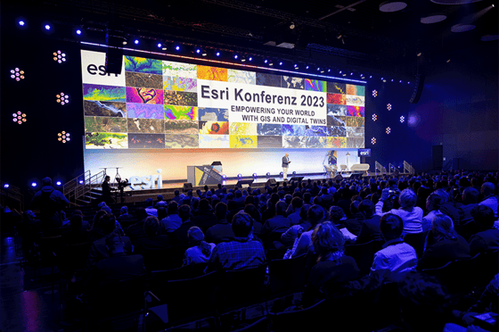 Eröffnung der Esri Konferenz 2023 in Bonn