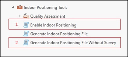 Abbildung 3: Generate Indoor Positioning File Without Survey