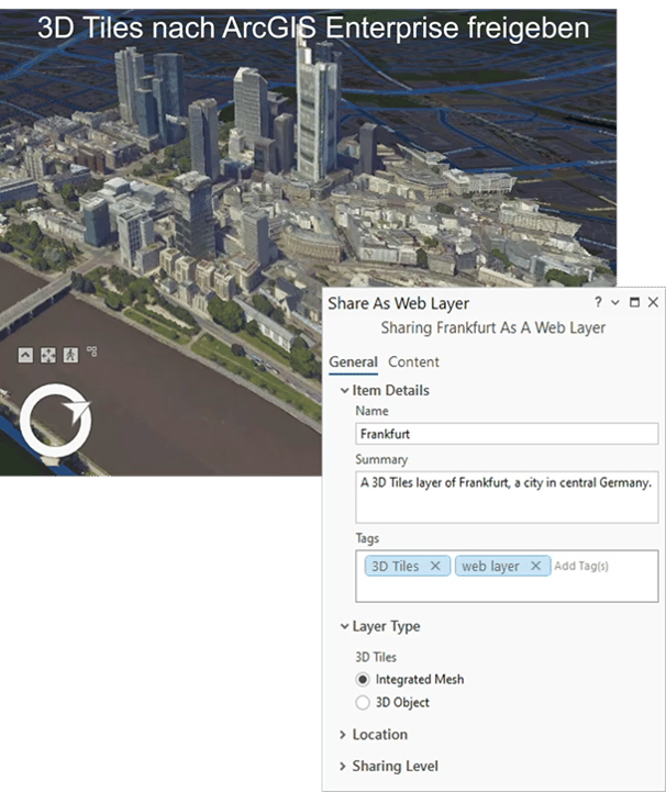 3D Tiles in ArcGIS Enterprise