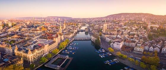 Blick auf die Stadt Zürich