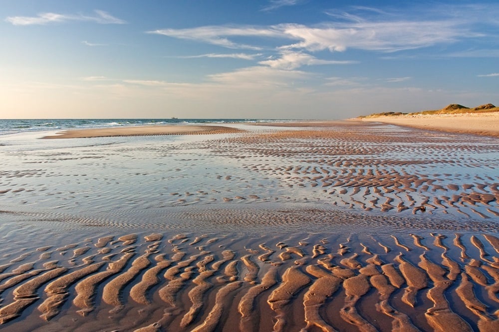 Wattenmeer bei Abendsonne