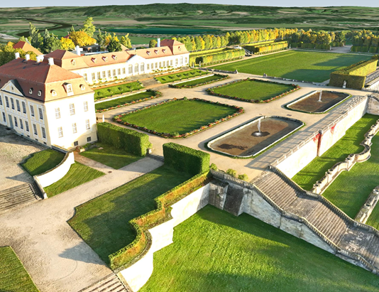 3D-Modell des Barockgartens Großsedlitz