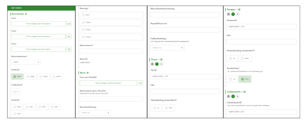 Raumbuch realisiert mit ArcGIS Survey123