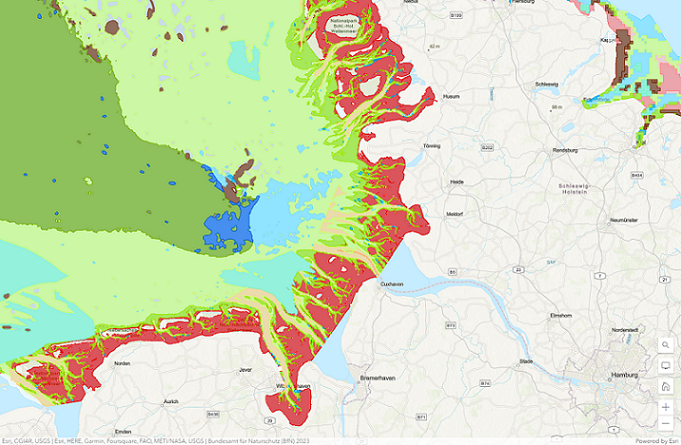 Schützenswerte benthische Lebensräume der Nord- und Ostsee visualisiert