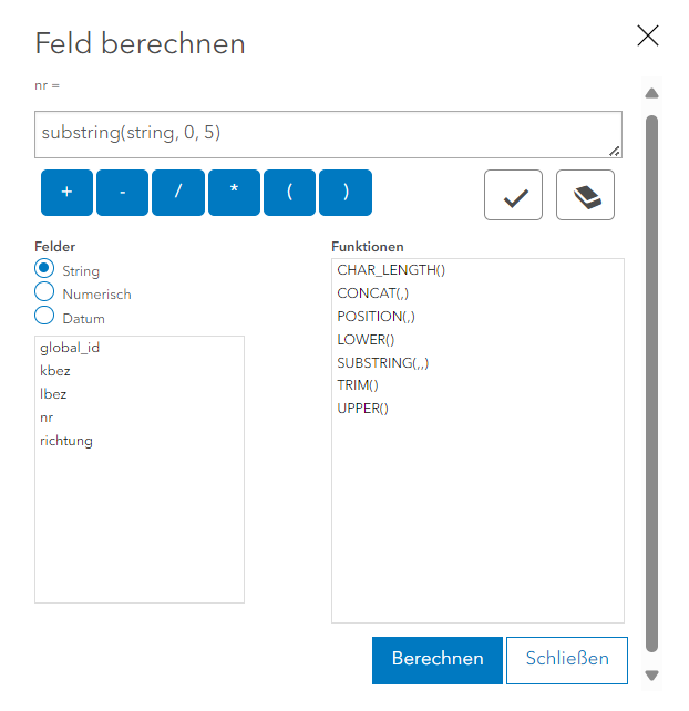Anpassung des „nr“ Felds mit SQL&nbsp;