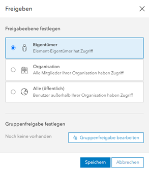 Elementfreigabe ohne Beschränkung