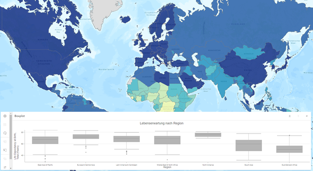 Boxplots in ArcGIS Online im Oktober 2023