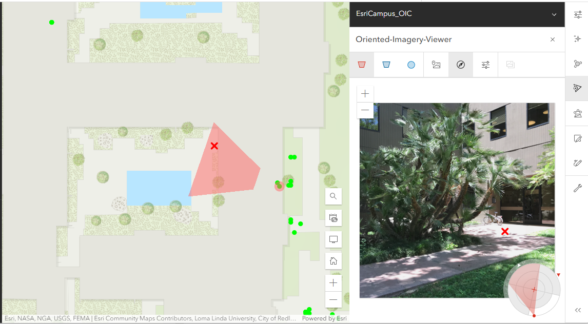 Viewer für ausgerichtete Bilddaten ArcGIS Online