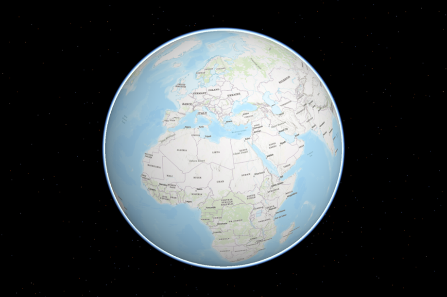 Standardmodus - Globale Szene in ArcGIS Pro