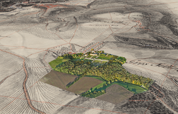 3D-Visualisierung der Befliegungsdaten im historischen Kontext