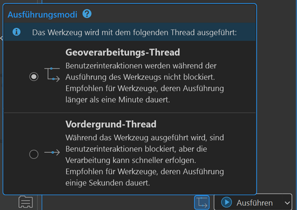 Abbildung 7: Ausführungsmodi 