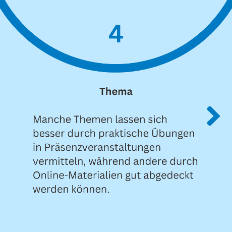 Zu erlernendes Thema ist ausschlaggebend