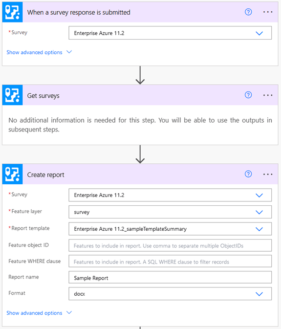 Survey123 Power Automate