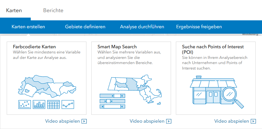 Wahl der Karten