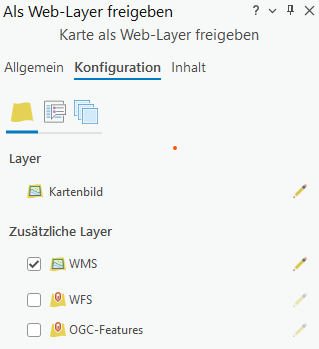 Karte als Web-Layer freigeben
