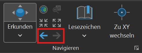 Vorherige und Nächste Kartenausdehnung 