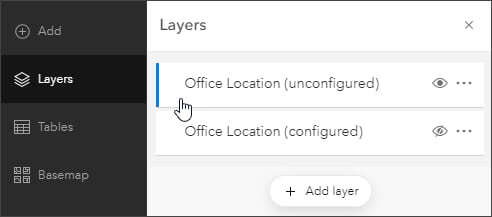 Pop-up Konfigration