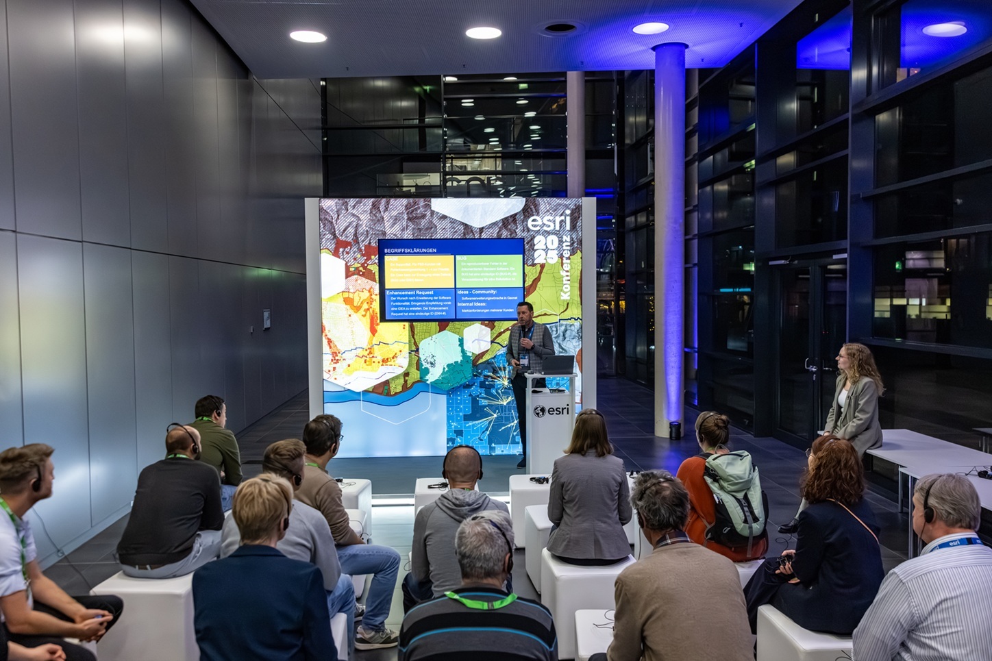Thorsten Lowin auf der Esri Stage