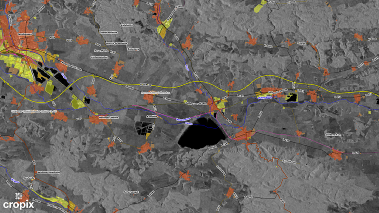 Überflutungen an der Helme am 13. Dezember 2023