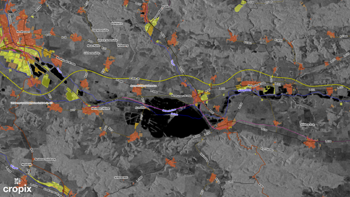 Überflutungen an der Helme am 6. Januar 2024
