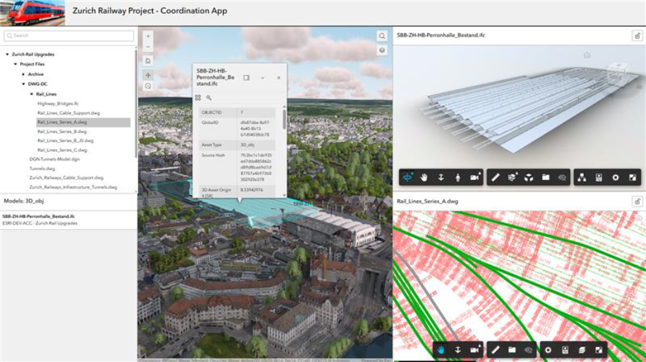Verwenden Sie die Widgets und ArcGIS Experience Builder, um benutzungsdefinierte Projektinformations-Dashboards, Entwurfsprüfungsportale, Apps zur Koordination des Außendienstes und vieles mehr zu erstellen. 