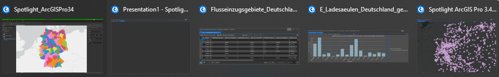 Minimierung von Ansichten in ArcGIS Pro 3.4
