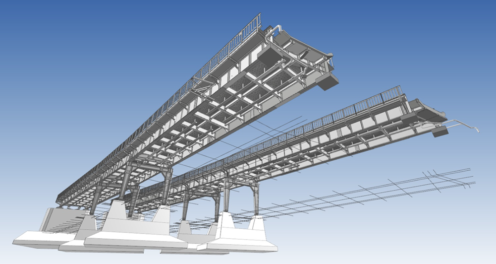 Modellierung eines Brückenbauwerks der Siemensbahn in Berlin mit Autodesk Revit