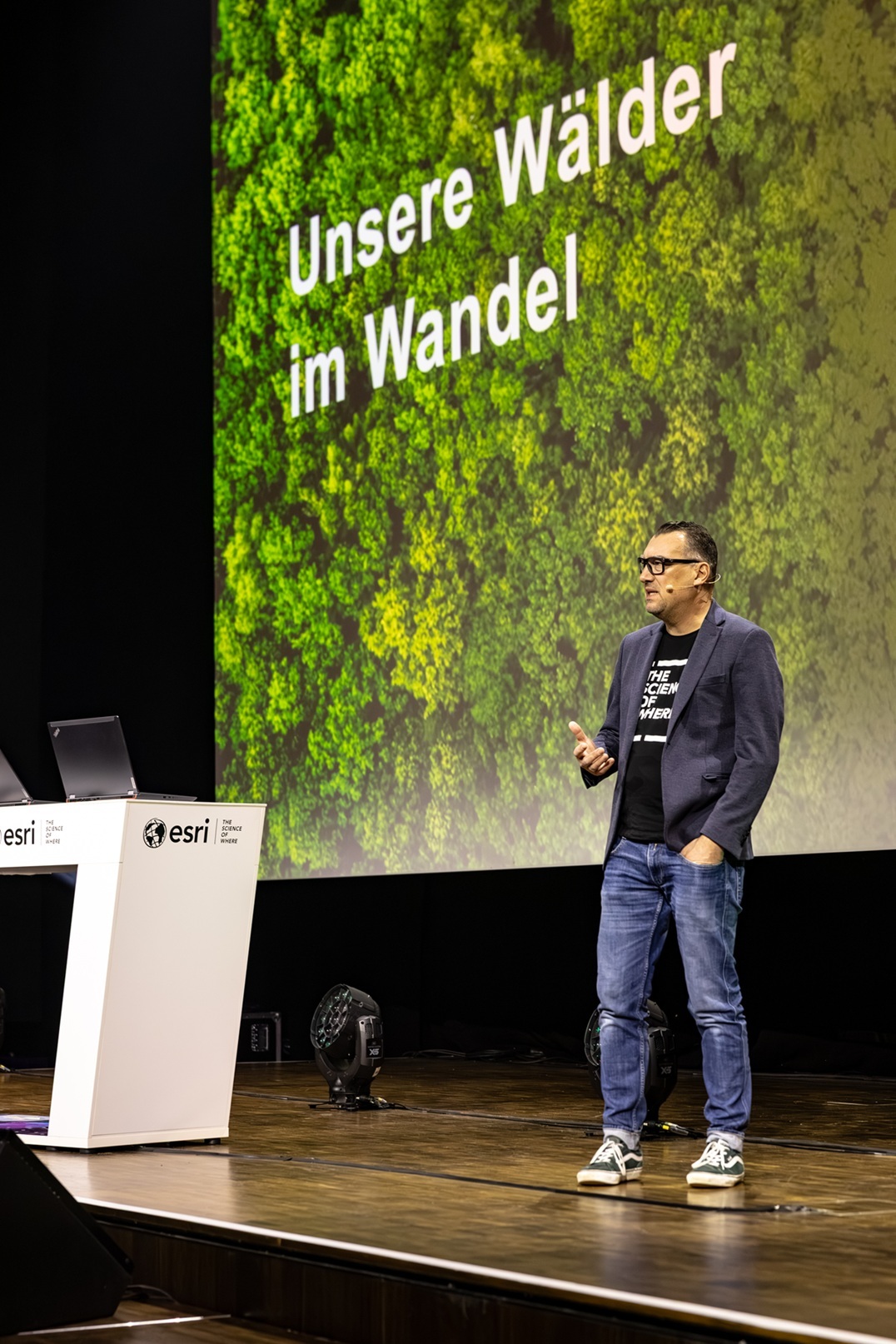 Dr. Peter Saiger-Bonnas in der Esri Plenary 2025